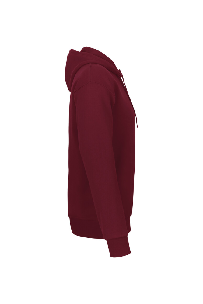 HAKRO Kapuzen-Sweatshirt Bio-Baumwolle GOTS, weinrot, S