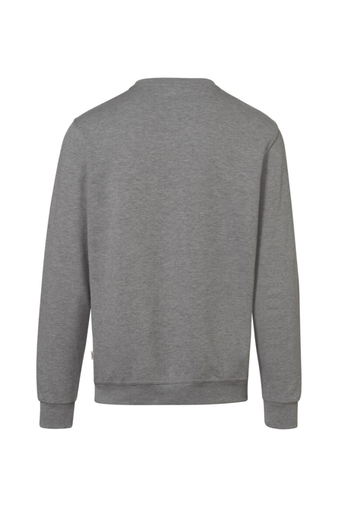 HAKRO Sweatshirt Bio-Baumwolle GOTS, grau meliert