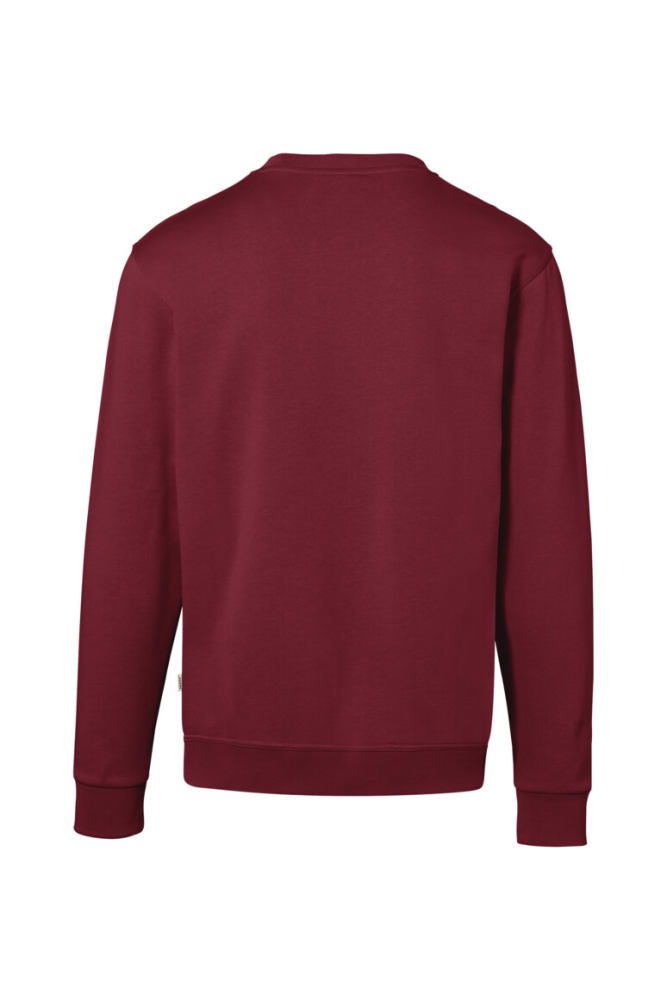 HAKRO Sweatshirt Bio-Baumwolle GOTS, weinrot