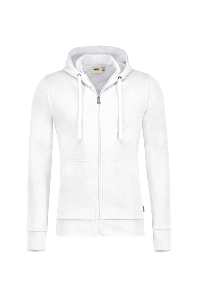 HAKRO Kapuzen-Sweatjacke Premium, weiß, M