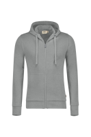 HAKRO Kapuzen-Sweatjacke Premium, grau meliert, 3XL