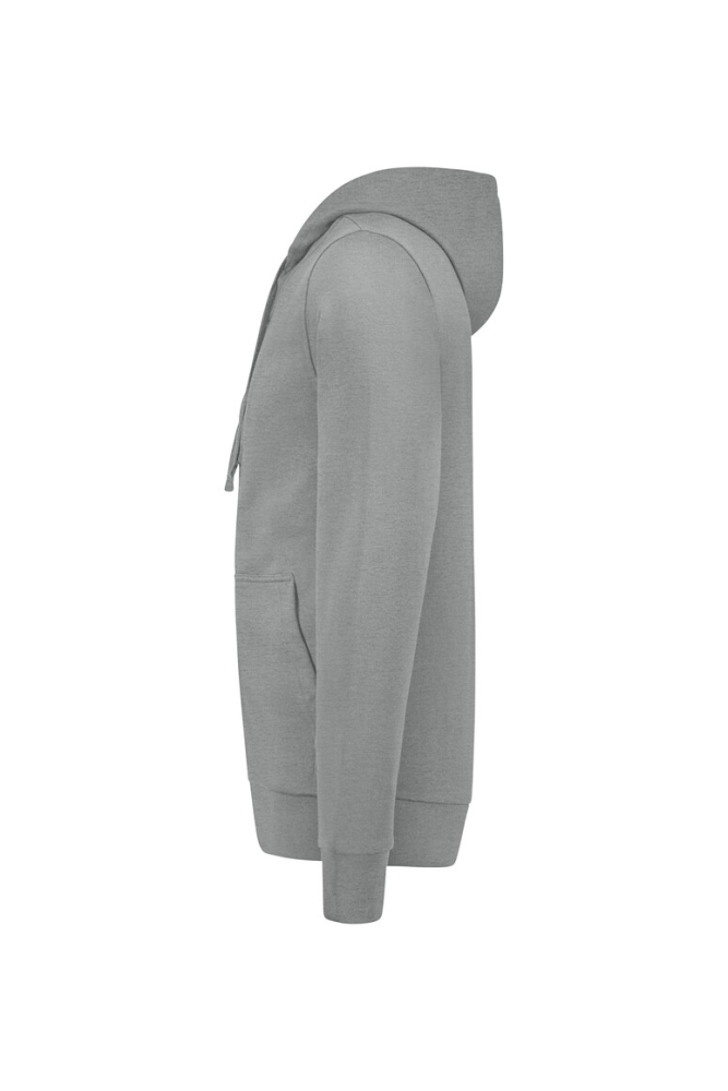 HAKRO Kapuzen-Sweatjacke Premium, grau meliert, 3XL
