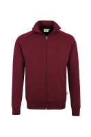HAKRO sweatjacke premium, weinrot