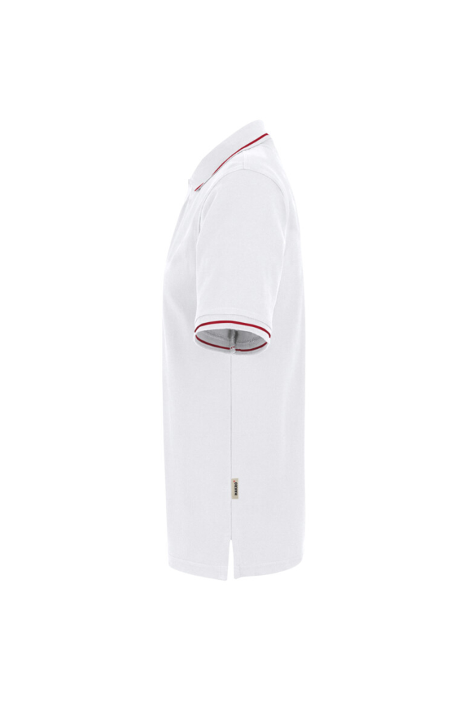 HAKRO Poloshirt Casual, weiß/rot