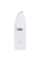 HAKRO Poloshirt Casual, weiß/rot