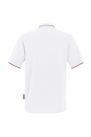 HAKRO Poloshirt Casual, weiß/rot