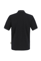 HAKRO Poloshirt Casual, schwarz/silber