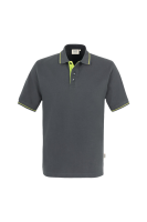 HAKRO Poloshirt Casual, anthrazit/kiwi