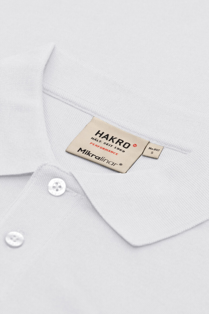 HAKRO Pocket-Poloshirt MIKRALINAR®, weiss