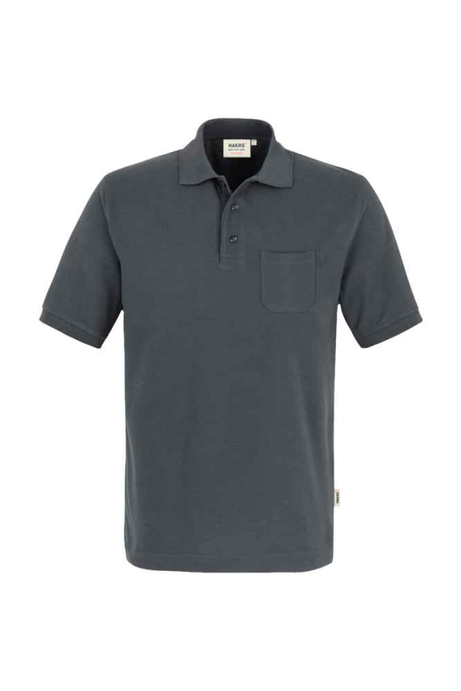 HAKRO Pocket-Poloshirt MIKRALINAR®, anthrazit