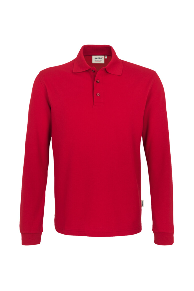 HAKRO Longsleeve-Poloshirt MIKRALINAR®, rot