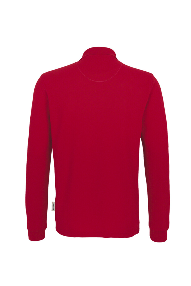 HAKRO Longsleeve-Poloshirt MIKRALINAR®, rot