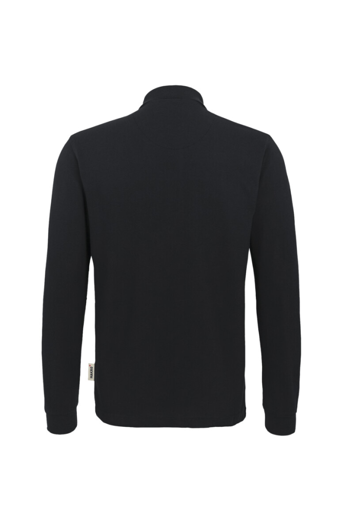 HAKRO Longsleeve-Poloshirt MIKRALINAR®, schwarz