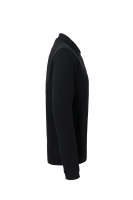HAKRO Longsleeve-Poloshirt MIKRALINAR®, schwarz