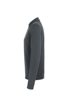 HAKRO Longsleeve-Poloshirt MIKRALINAR®, anthrazit