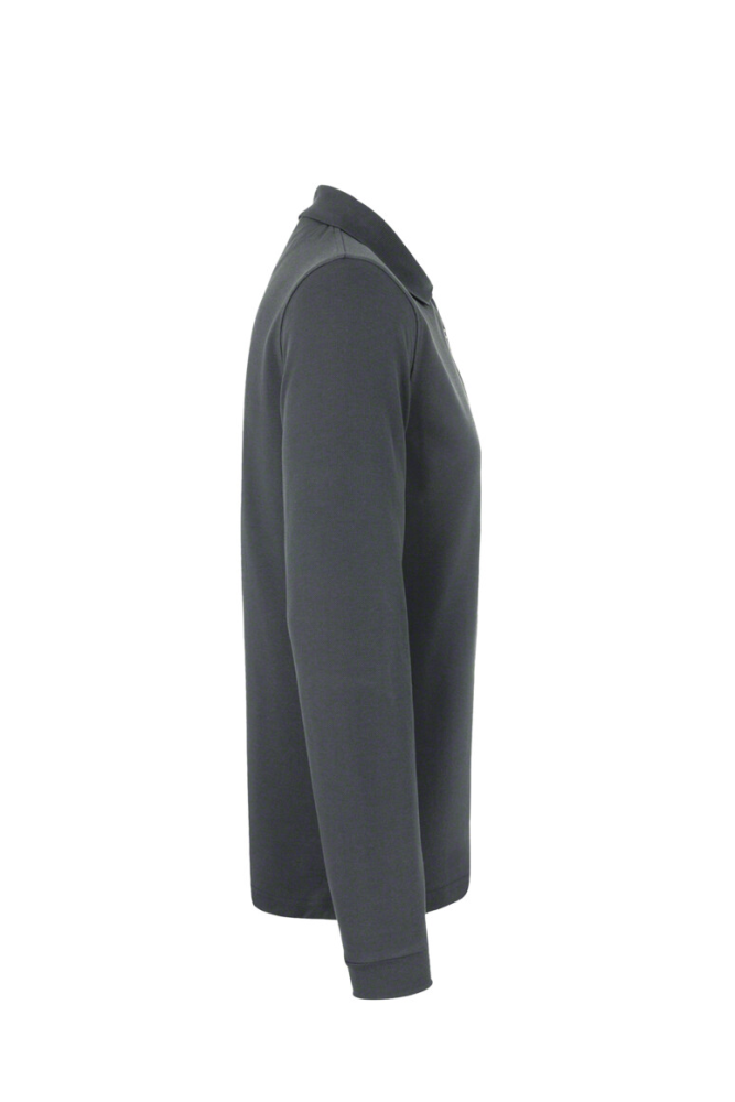 HAKRO Longsleeve-Poloshirt MIKRALINAR®, anthrazit