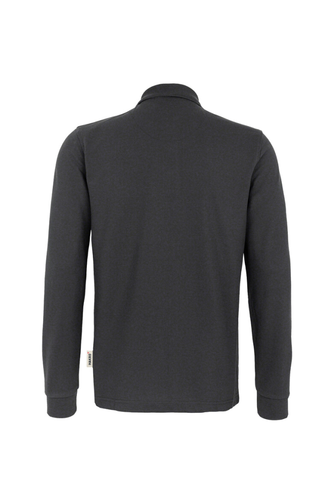 HAKRO Longsleeve-Poloshirt MIKRALINAR®, karbongrau
