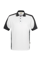 HAKRO Poloshirt Contrast MIKRALINAR®, weiss/anthrazit