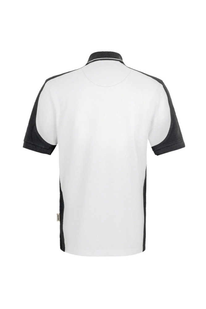 HAKRO Poloshirt Contrast MIKRALINAR®, weiss/anthrazit