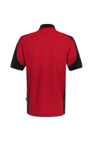 HAKRO Poloshirt Contrast MIKRALINAR®, rot/anthrazit