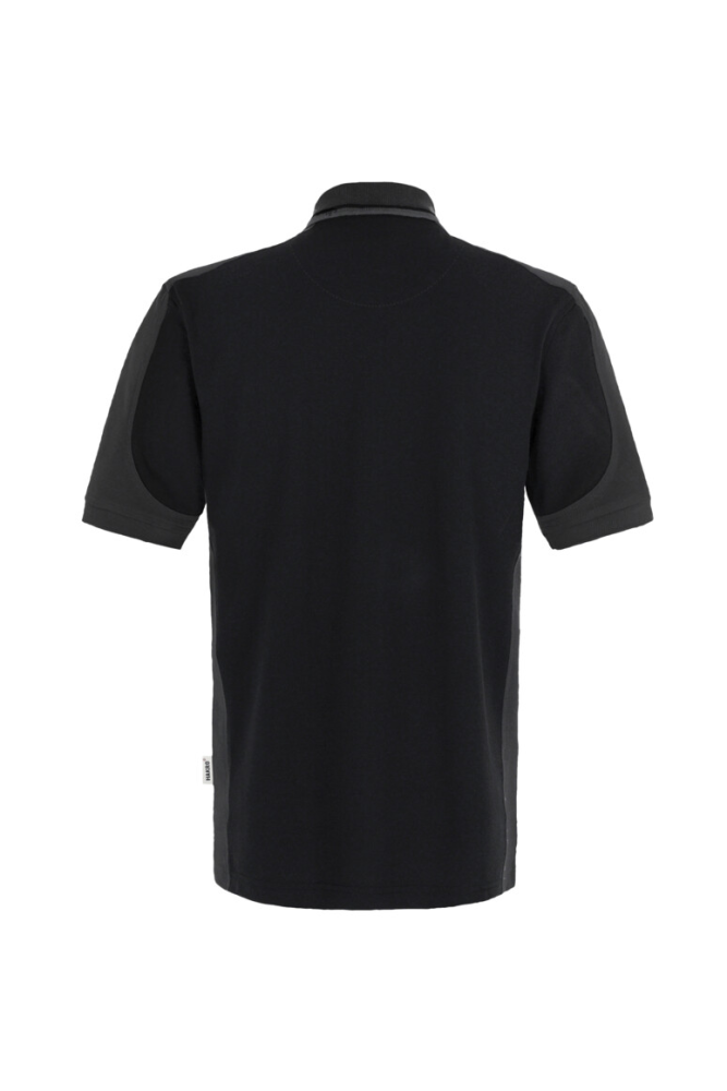 HAKRO Poloshirt Contrast MIKRALINAR®, schwarz/anthrazit
