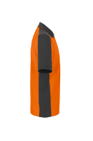 HAKRO Poloshirt Contrast MIKRALINAR®, orange/anthrazit