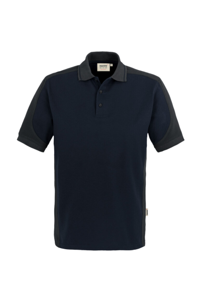 HAKRO Poloshirt Contrast MIKRALINAR®, tinte/anthrazit