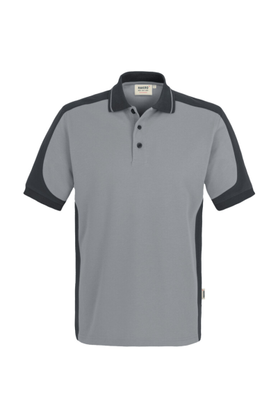 HAKRO Poloshirt Contrast MIKRALINAR®, titan/anthrazit