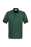 HAKRO Poloshirt Contrast MIKRALINAR®, tanne/anthrazit