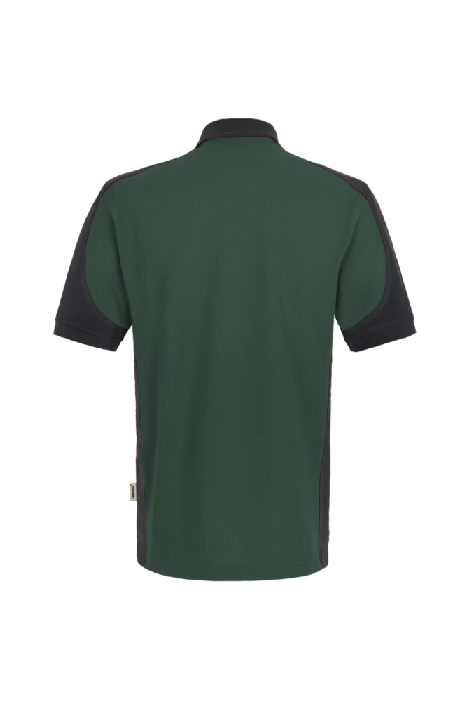 HAKRO Poloshirt Contrast MIKRALINAR®, tanne/anthrazit