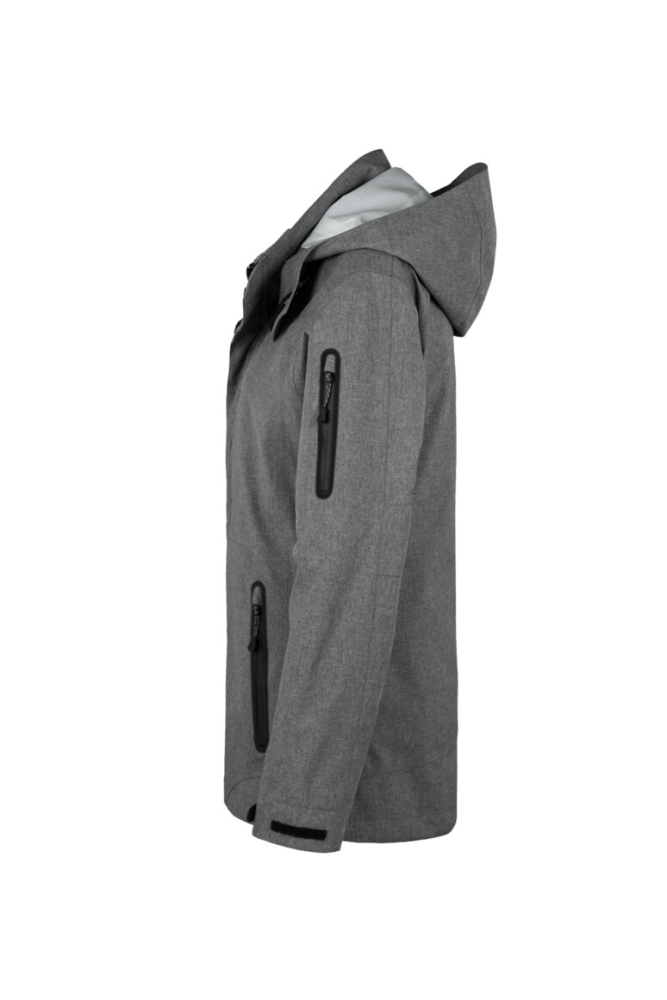 HAKRO Activejacke Houston, dunkelgrau meliert, M