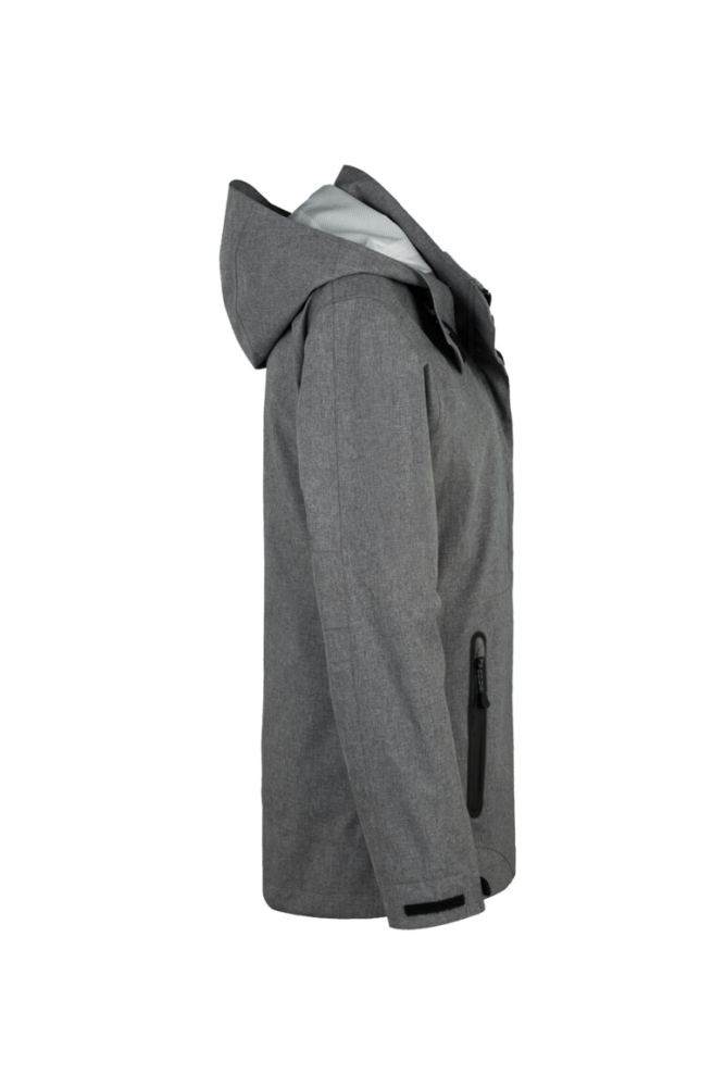 HAKRO Activejacke Houston, dunkelgrau meliert, M