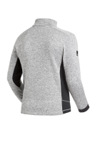 FHB CHRISTOPH Strick-Fleece-Jacke, grau-schwarz, Gr. 5XL
