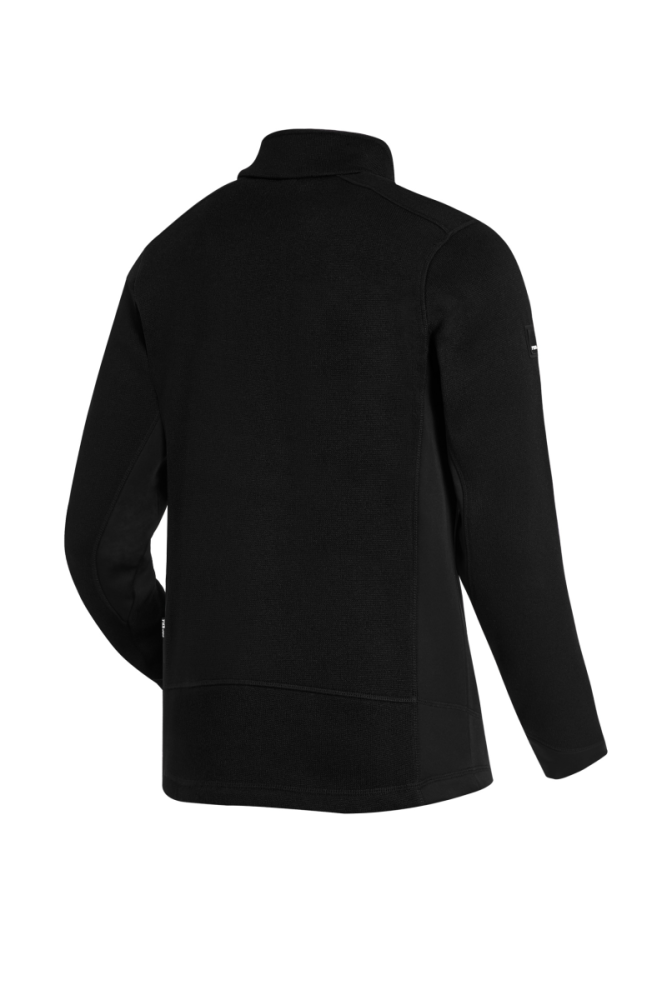 FHB CHRISTOPH Strick-Fleece-Jacke, schwarz, Gr. XL