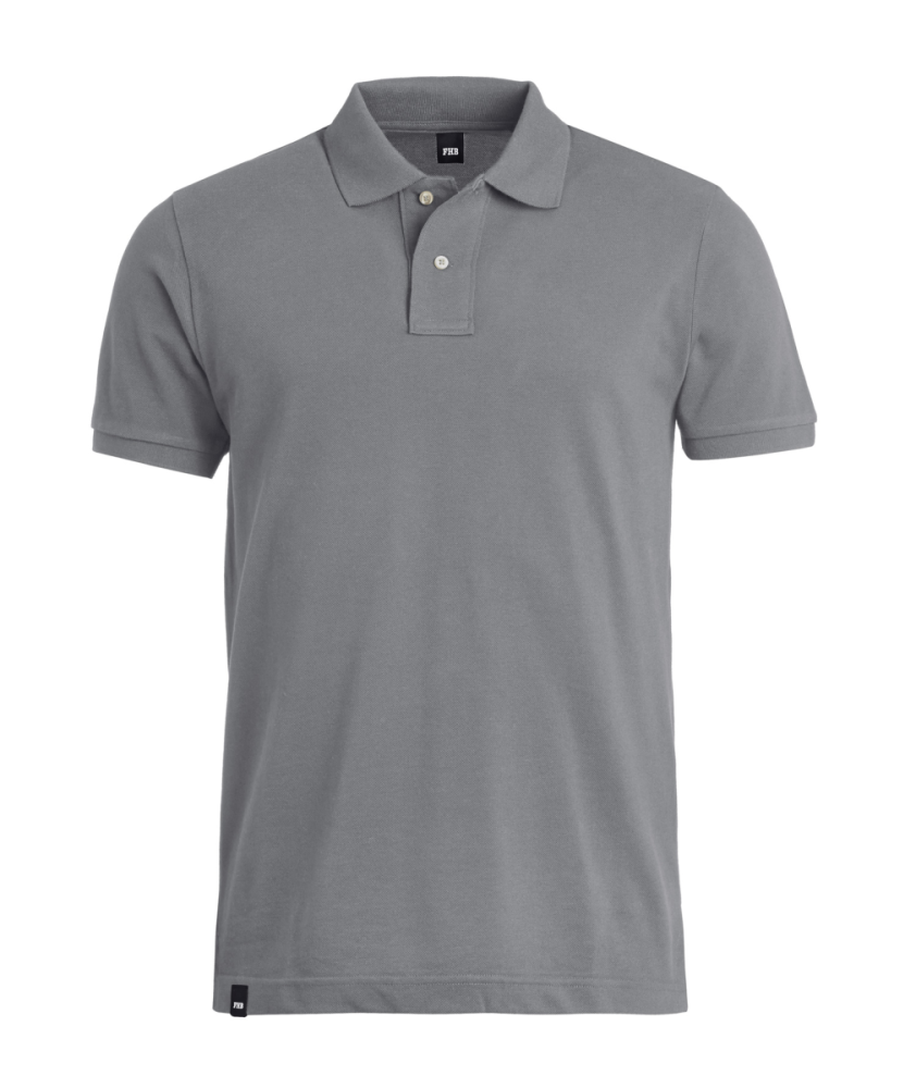 FHB DANIEL Polo-Shirt, grau, Gr. XS