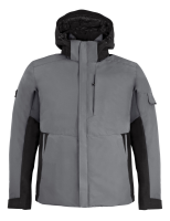 FHB GEORG Arbeitsjacke Primaloft, grau-schwarz, Gr. XS