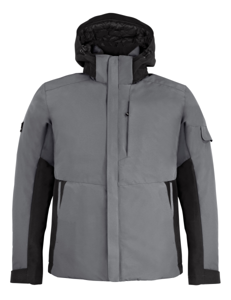 FHB GEORG Arbeitsjacke Primaloft, grau-schwarz, Gr.