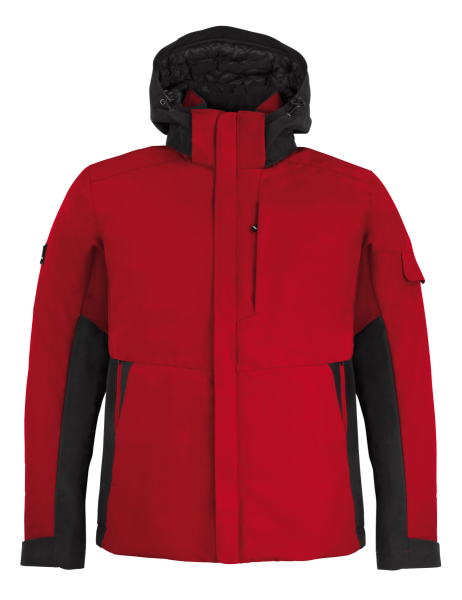 FHB GEORG Arbeitsjacke Primaloft, rot-schwarz, Gr.