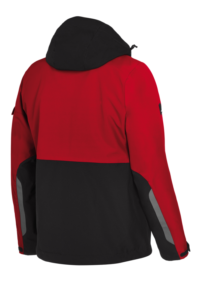FHB GEORG Arbeitsjacke Primaloft, rot-schwarz, Gr. 4XL