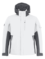 FHB GEORG Arbeitsjacke Primaloft, weiß-anthrazit, Gr. M