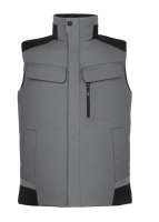 FHB HAUKE Arbeitsweste, grau-schwarz, Gr. 5XL