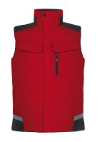 FHB HAUKE Arbeitsweste, rot-schwarz, Gr. M