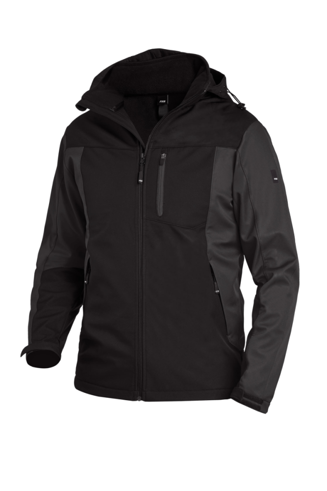 FHB JANNIK Softshelljacke, anthrazit-schwarz, Gr. 3XL