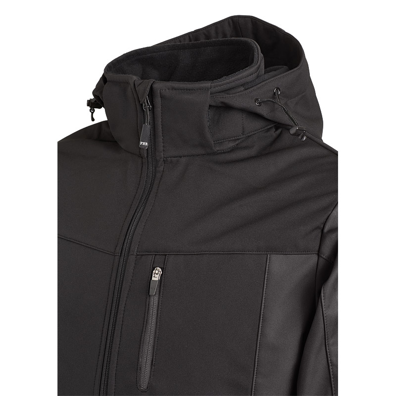 FHB JANNIK Softshelljacke, anthrazit-schwarz, Gr. 3XL