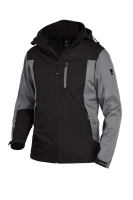 FHB JANNIK Softshelljacke, grau-schwarz, Gr. 5XL
