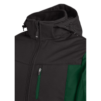 FHB JANNIK Softshelljacke, grün-schwarz, Gr. L