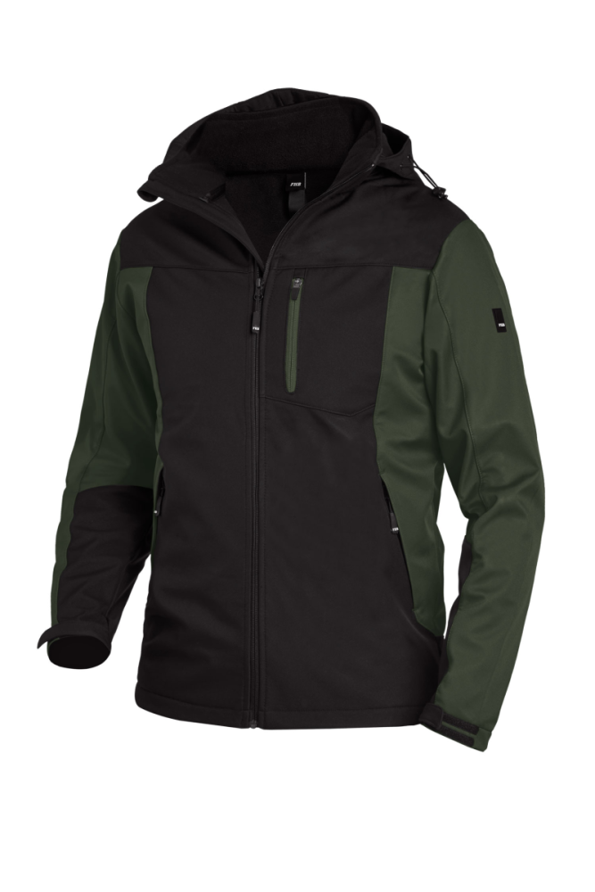 FHB JANNIK Softshelljacke, oliv-schwarz, Gr. 5XL