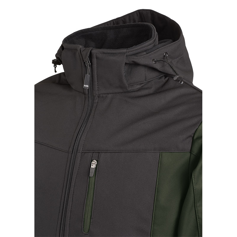 FHB JANNIK Softshelljacke, oliv-schwarz, Gr. 5XL