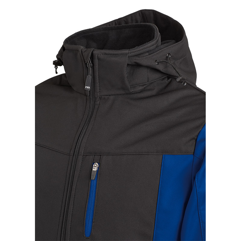 FHB JANNIK Softshelljacke, royalblau-schwarz, Gr. XL