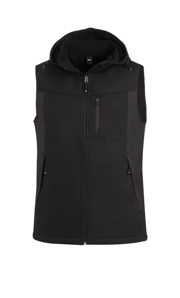 FHB JUSTUS Softshellweste, anthrazit-schwarz, Gr.